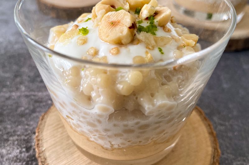 Couscous perlé au lait, noisettes et citron vert